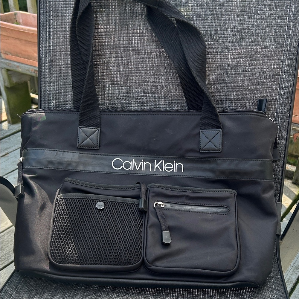 Calvin Klein Black Laptop Bag for Men